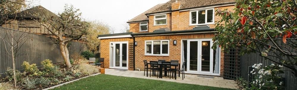 Back garden of a property